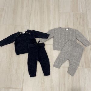 H&M Baby Boy Blue and Grey Matching Sets
